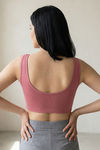 Zivame Double Layered Non Wired Full Coverage Bralette - Dark Onion — thumbnail 2